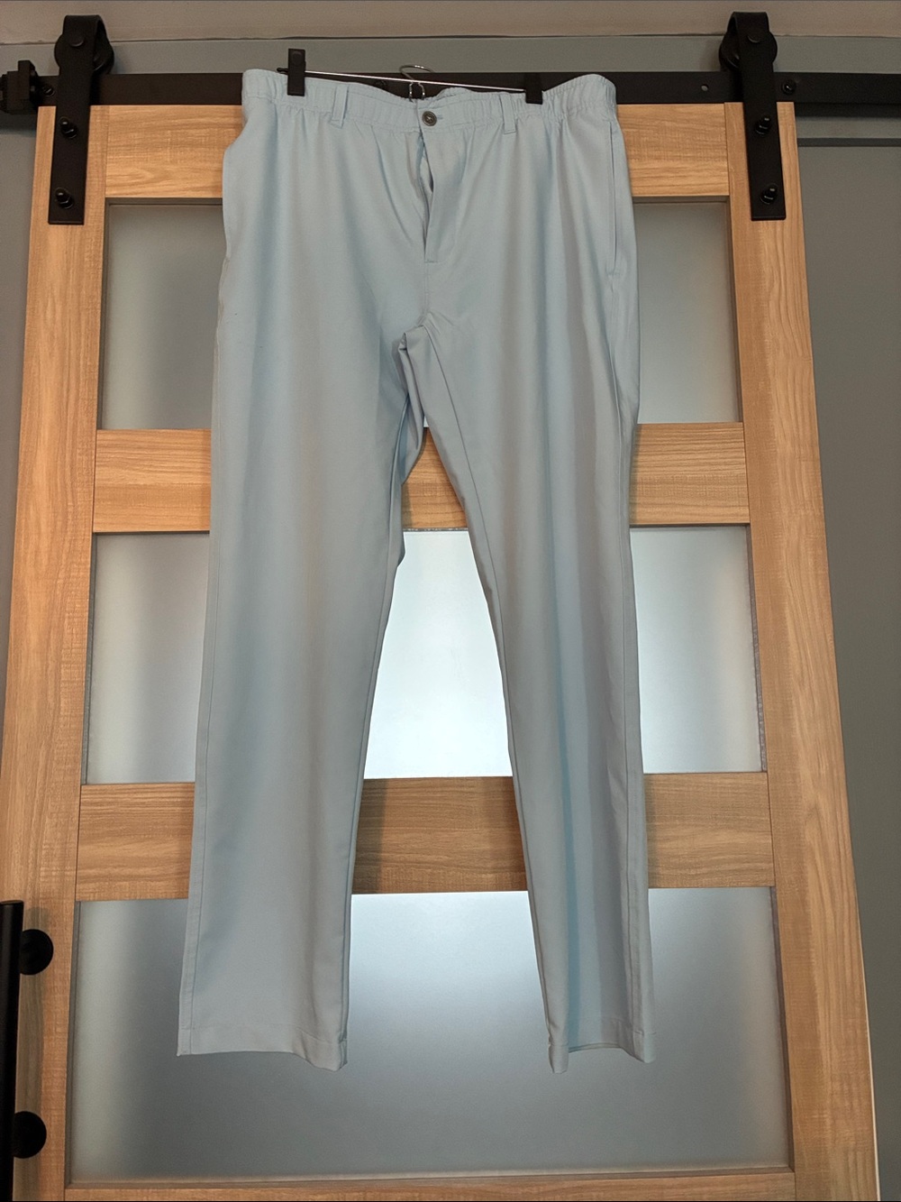 Light Blue Men's Chino Pants — Comfortable Stretch Khakis